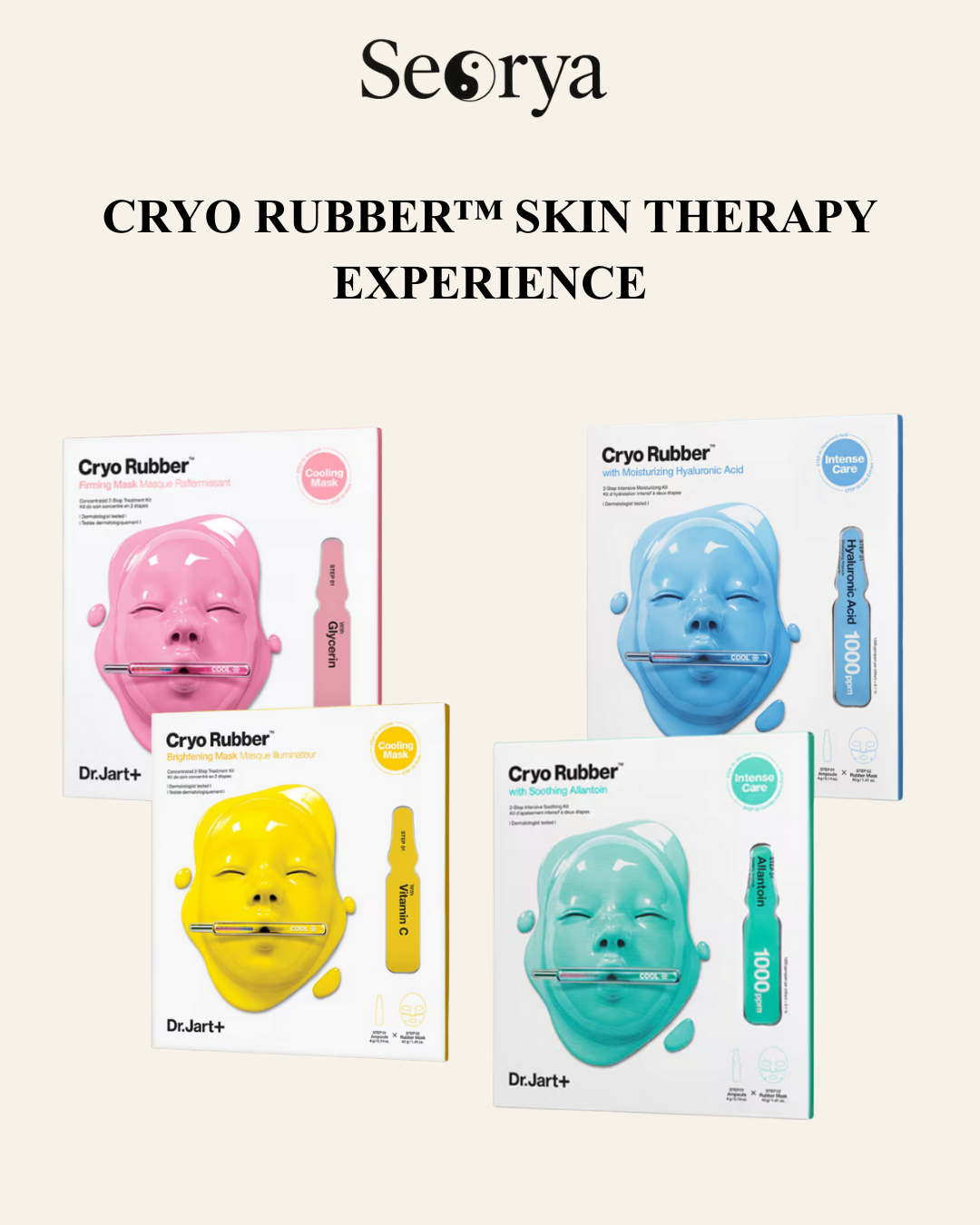 DR.JART+ Cryo Rubber™ Klinik Etkili Kriyoterapi Maske Seti