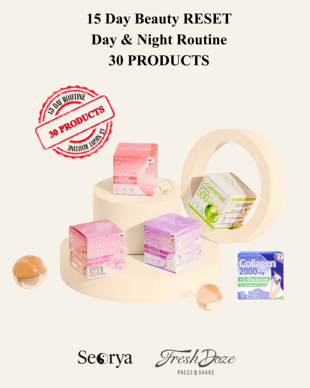 Fresh Doze – 15 Günlük Güzellik Programı 30 Doze | 15 Gün & 15 Gece Rutini