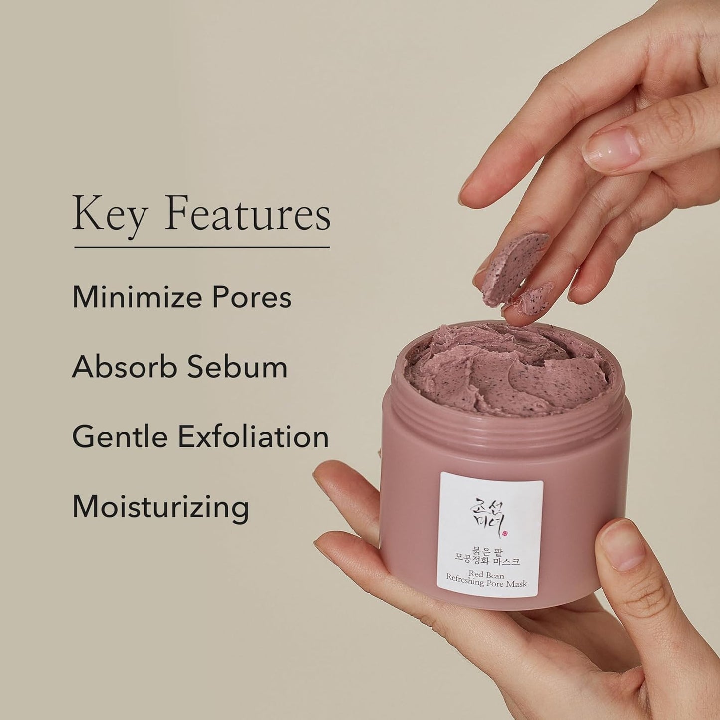 Beauty of Joseon - Red Bean Refreshing Pore Mask - Kırmızı Fasülyeli Gözenek Kil Maskesi -140ml