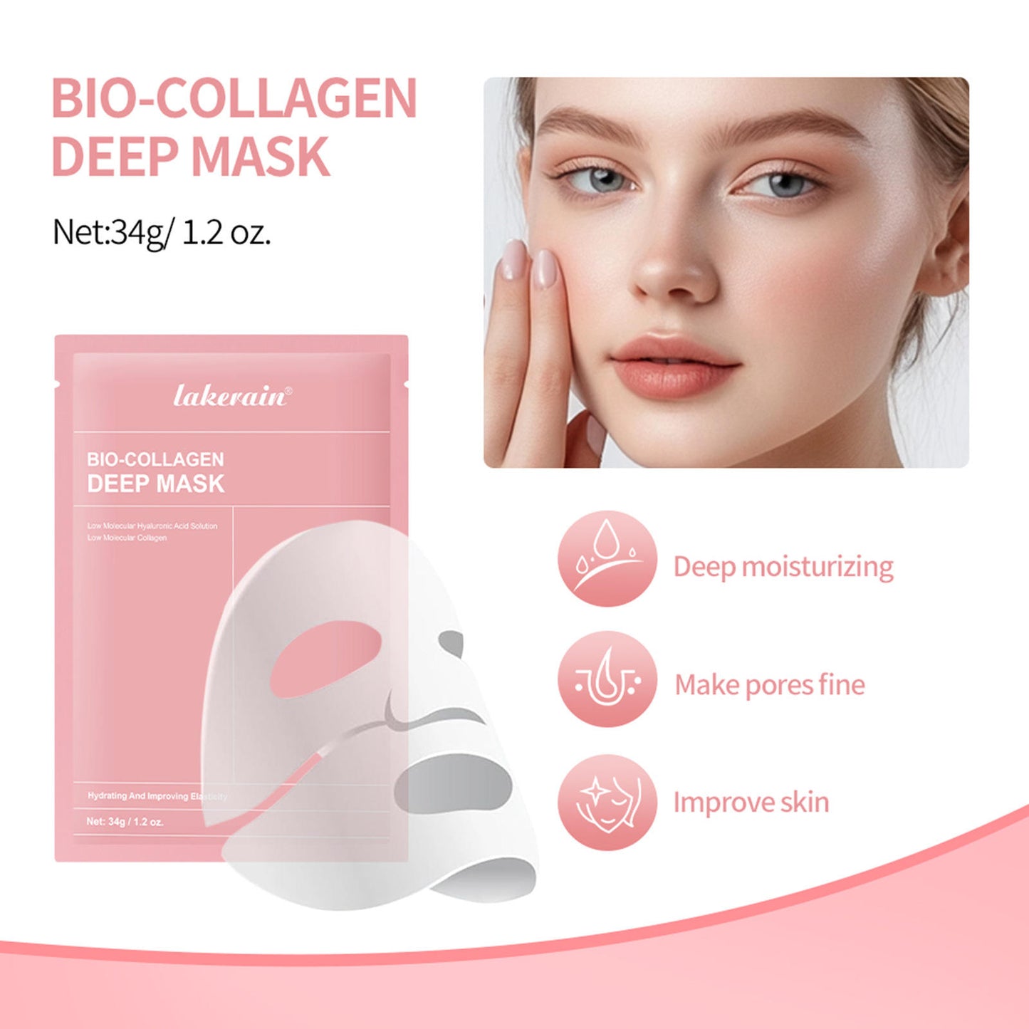 Biodance - Real Deep Mask * Bio-Collagen (Gözenek Karşıtı ve Parlatıcı Kolajenli Şeffaflaşan Maske) – 1 Adet