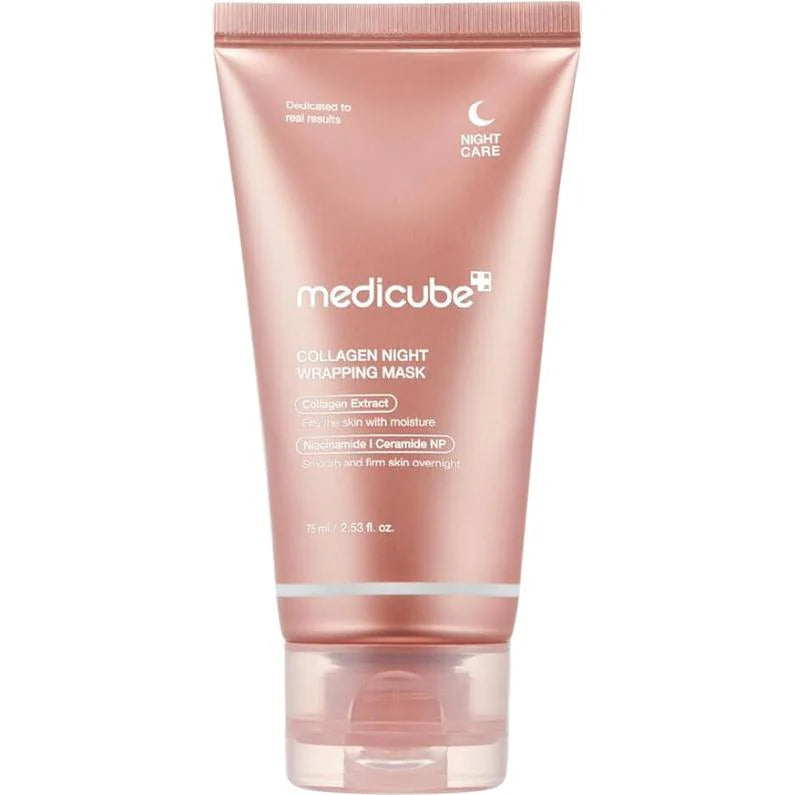 Medicube Collagen Night Wrapping Mask – Besleyici ve Elastikiyet Koruyucu Soyulabilir Uyku Maskesi (75 ML)