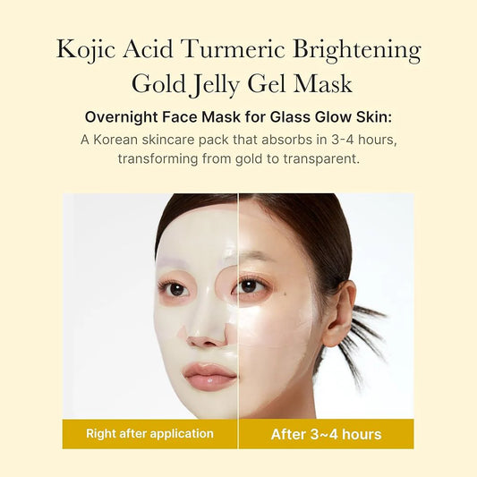 Medicube – Kojic Acid Turmeric Gold Jelly Gel Mask (Cam Cilt Işıltısı İçin Gece Boyu Jel Maske)