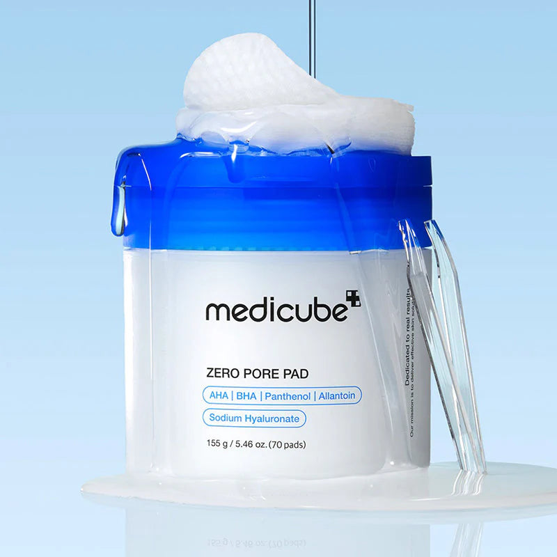 Medicube Zero Pore Pad 2.0 – Siyah & Beyaz Nokta Karşıtı Gözenek Arındırıcı Asitli Ped (70 Adet / 155 GR)