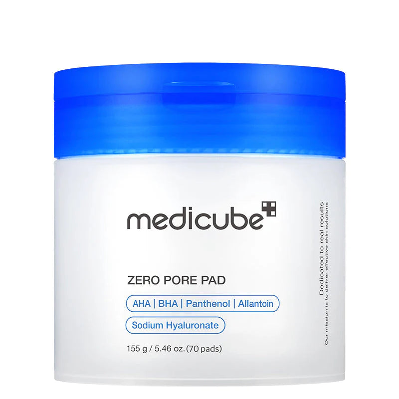 Medicube Zero Pore Pad 2.0 – Siyah & Beyaz Nokta Karşıtı Gözenek Arındırıcı Asitli Ped (70 Adet / 155 GR)