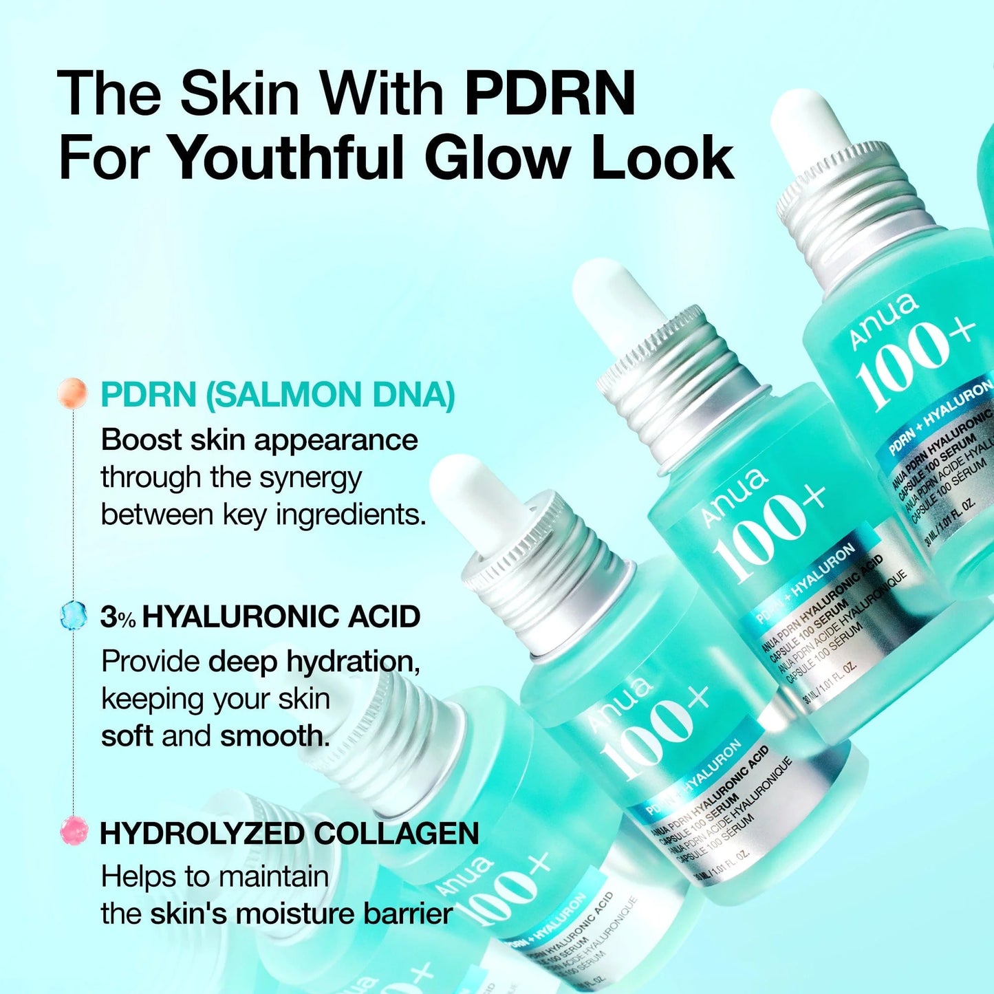 Anua PDRN Hyaluronic Acid Capsule 100 Serum – Nemlendirici & Işıltı Veren Cilt Yenileyici Serum